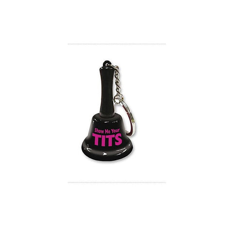 Show Me Your Tits Mini Bell Key Chain By Ozze Creations - Party Gifts and Novelties