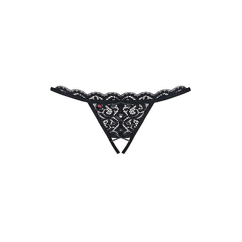 Crotchless Lace Womens Thong 831 By Obsessive - G-Strings, Panties and Shorts