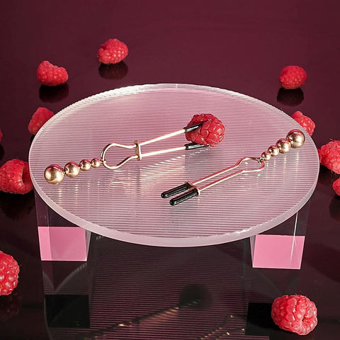 Selopa BEADED NIPPLE CLAMPS Nipple Clamps Set of 2 - Nipple and Clit Clamps
