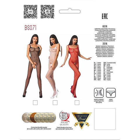 Stylish Fine Mesh Bodystocking Bs071 By Passion Lingerie - Body Stockings