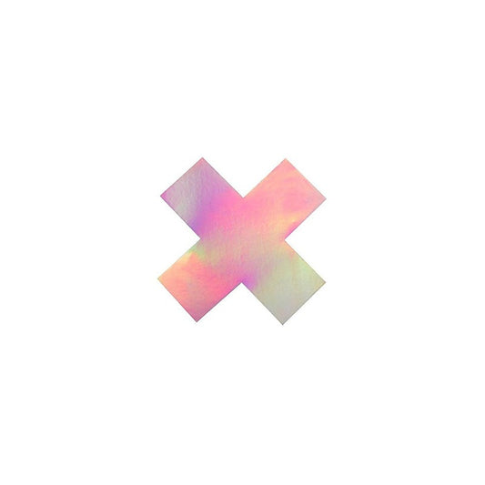 Peekaboo Iridescent X Nipple Pasties Holographic - Fancy Dress Ups