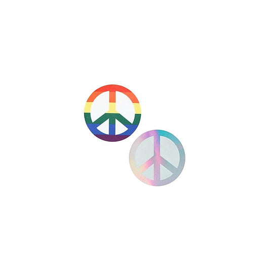 Peekaboo Pride Peace Sign Sleek & Fashionable Pasties - Fancy Dress Ups