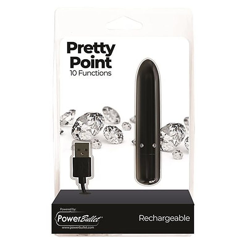 Powerbullet Pretty Point 10 Functions Bullet Vibrator - Bullet Vibrators