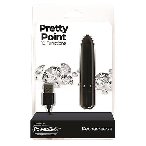 Powerbullet Pretty Point 10 Functions Bullet Vibrator - Bullet Vibrators