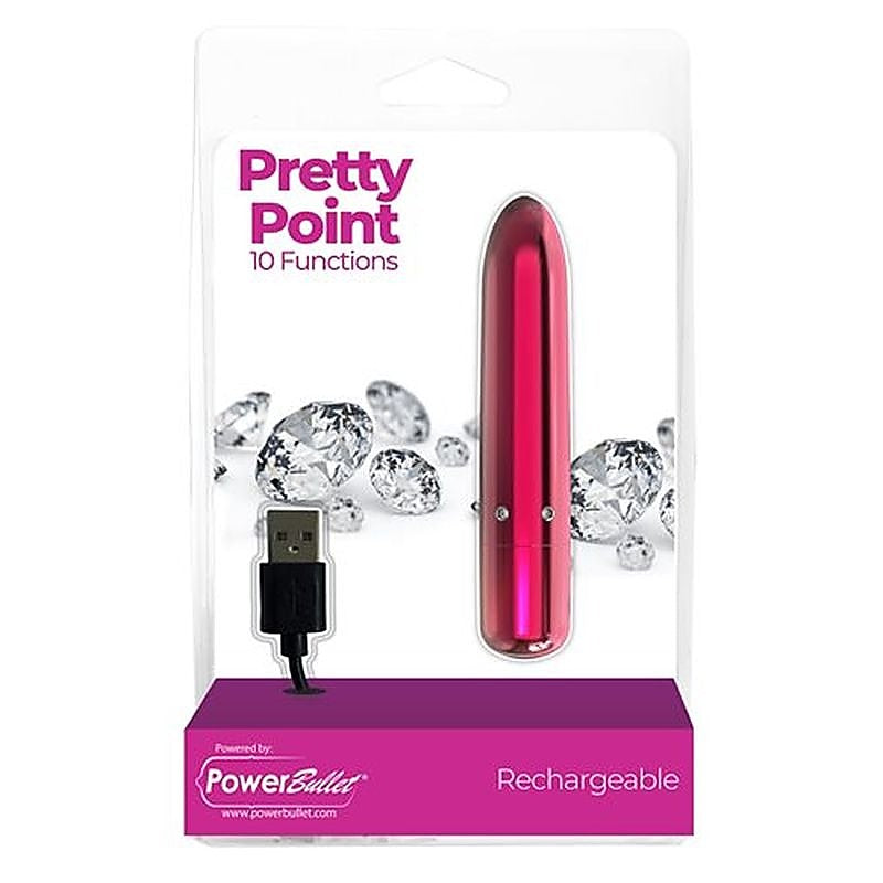 Powerbullet Pretty Point 10 Functions Bullet Vibrator - Bullet Vibrators