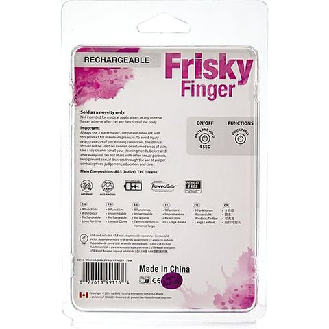 Powerbullet Rechargeable Frisky Finger By Bms Factory - Finger and Tongue Vibrators