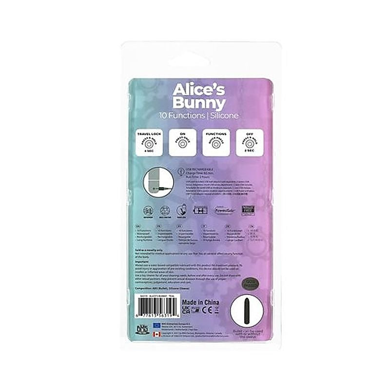 Powerbullet Alice'S Bunny Rechargeable Bullet By Bms Factory - Bullet Vibrators