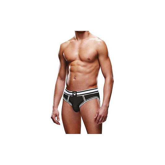 Prowler Open Back Stylish Backless Mens Brief Black/White