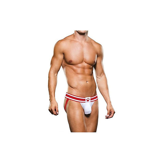 Prowler Polyester and Spandex Mens Jock Strap White/Red