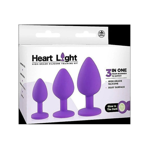 Heart Light Silicone Anal Training Kit By Nanma Corporation - Butt Plugs