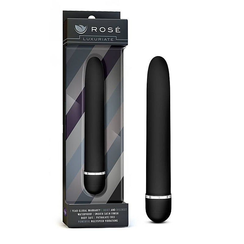 Rose Luxuriate 7 Inch Vibrating Bullet Massager - Bullet Vibrators