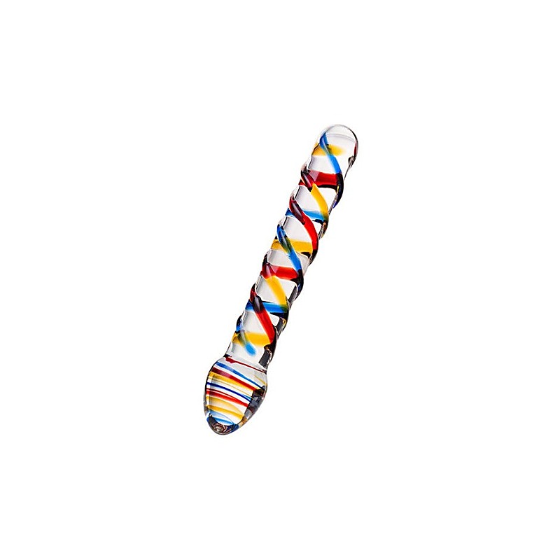 Sexus Tropicana Glass Dildo 19.5cm - Glass Sex Toys
