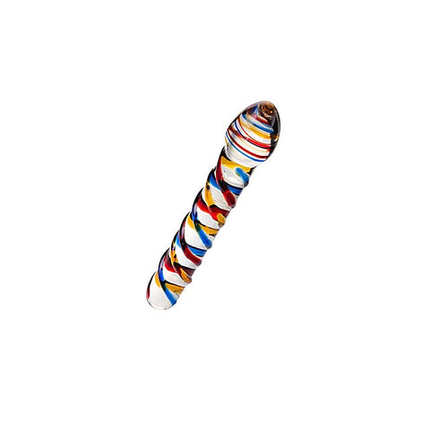 Sexus Tropicana Glass Dildo 19.5cm - Glass Sex Toys