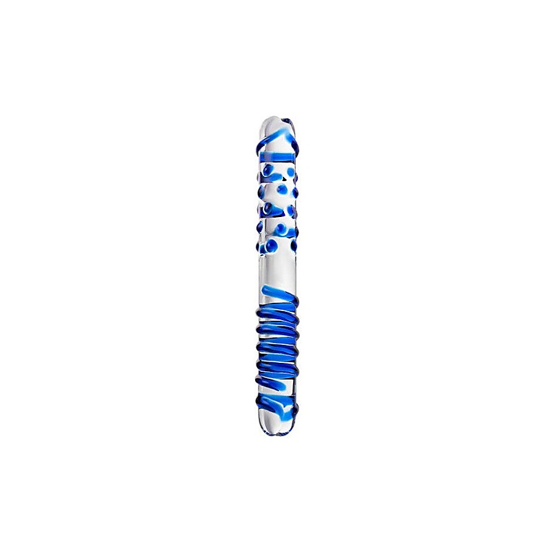 Sexus Glass Duo Dual Ended Glass Dong 22cm - Glass Sex Toys