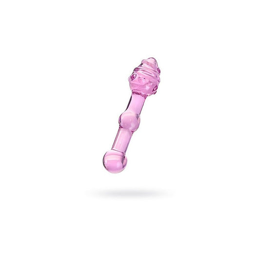 Sexus Unisex Glass Dildo 17cm Pink - Glass Sex Toys