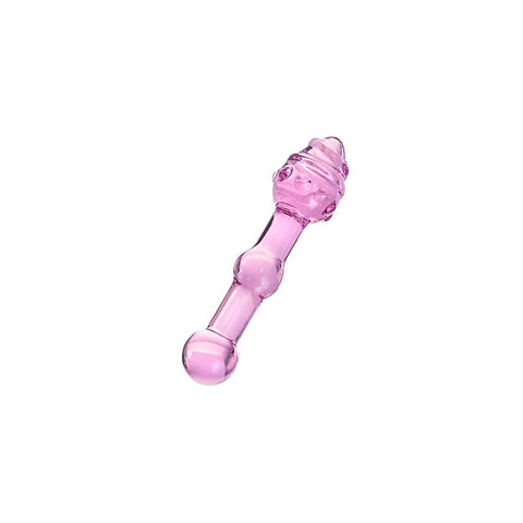Sexus Unisex Glass Dildo 17cm Pink - Glass Sex Toys