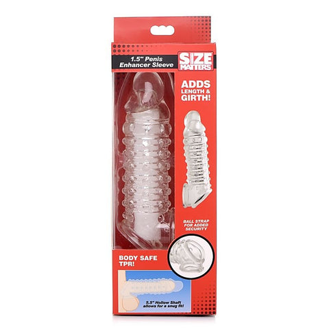 Size Matters Mens Penis Enhancer Sleeve 1.5 Inches