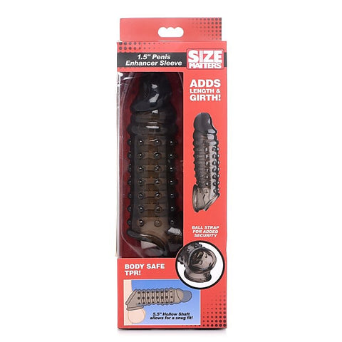 Size Matters Mens Penis Enhancer Sleeve 1.5 Inches