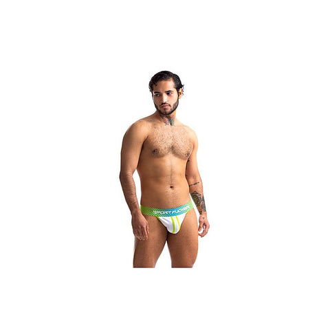 Sport Fucker Jersey Sexy Mens Jock Strap Green and White