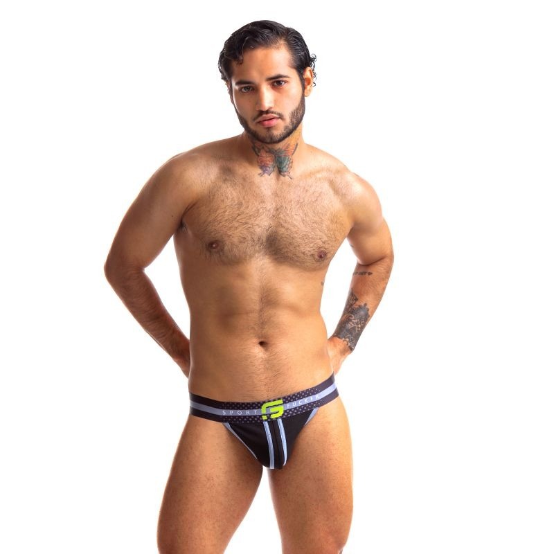 Jersey Black Mens Jock Strap by Sport Fucker - Jocks and G-Strings