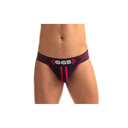 Sport Fucker Rally Mens Sexy Jock Strap Black and Red