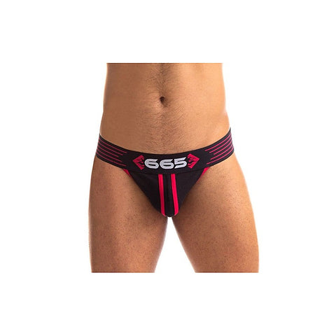 Sport Fucker Rally Mens Sexy Jock Strap Black and Red