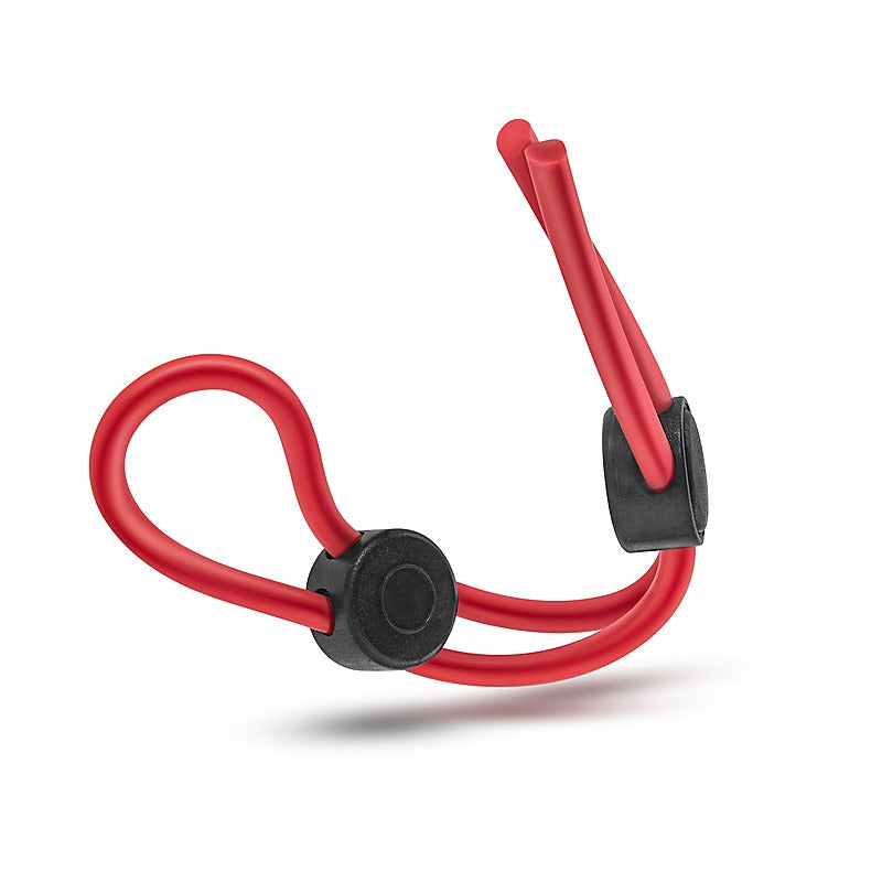 Stay Hard Silicone Double Loop Cock Ring Red - Cock Rings