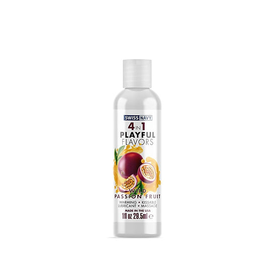 Swiss Navy Playful Flavours 4 In 1 Wild Passion Fruit Lonb Lasting Adult Lubricant