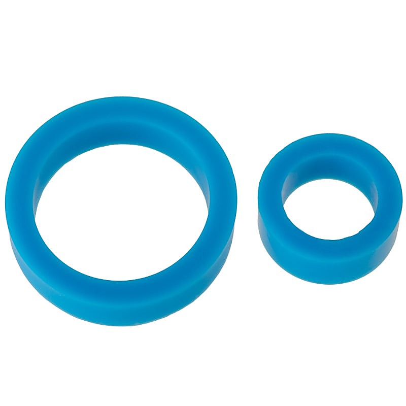 Stretchy Silicone Cock Rings Double Pack By Doc Johnson - Stretchy Cock Rings