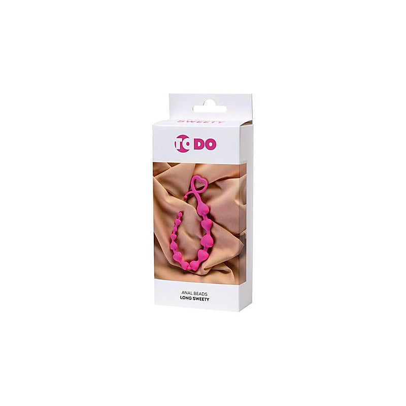 Premium Sweety Long Silicone Anal Chain By Todo - Anal Beads and Balls