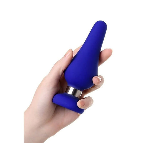 Premium Silicone Anal Plug Classic Blue By Todo - Butt Plugs