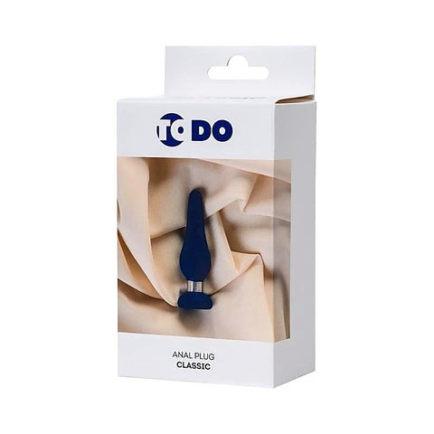 Premium Silicone Anal Plug Classic Blue By Todo - Butt Plugs