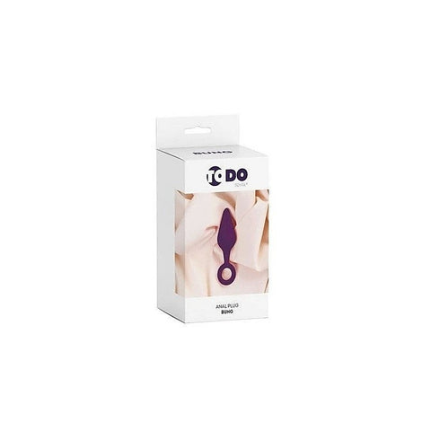 Bung Silicone Anal Plug Small Purple By Todo - Butt Plugs