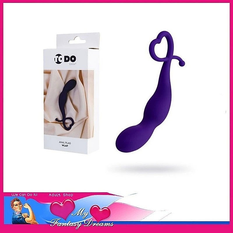 Wlap Curved Head Silicone Anal Plug By Todo - Butt Plugs