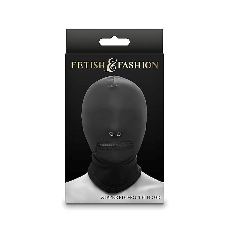 Fetish & Fashion - Zippered Mouth Hood - Bondage Hoods