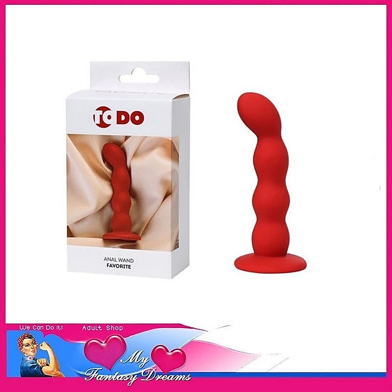 Favorite Ribbed Textured Anal Wand By Todo - Butt Plugs