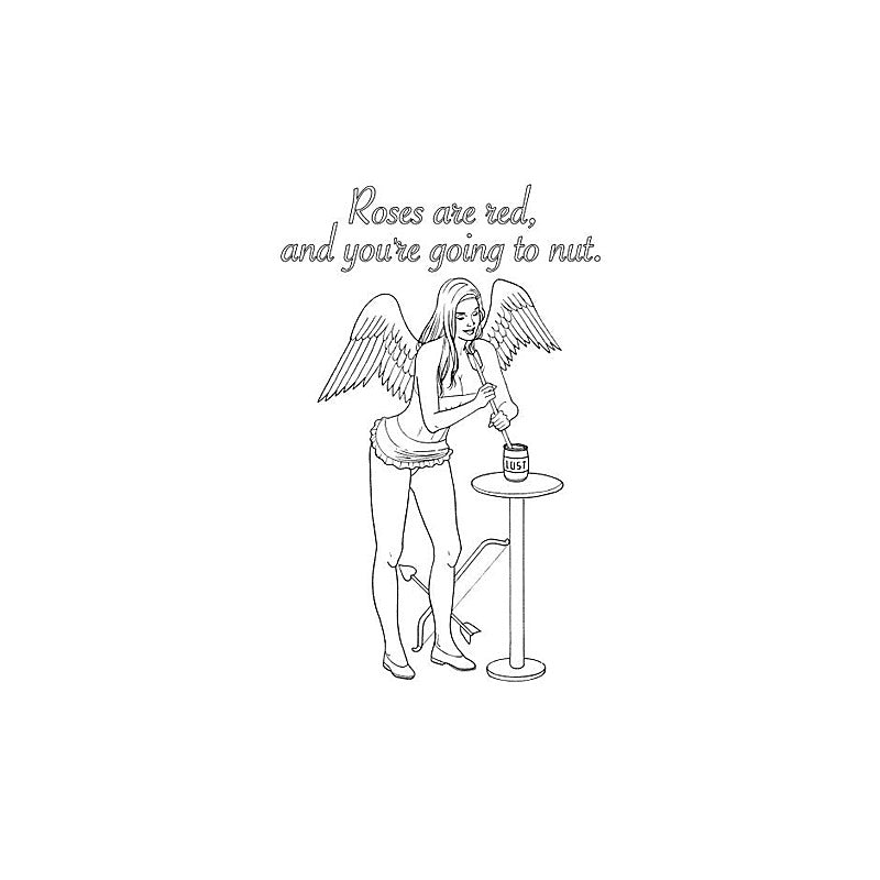 My Naughty Valentine Adult Colouring Book By Wood Rocket - Party Gifts and Novelties