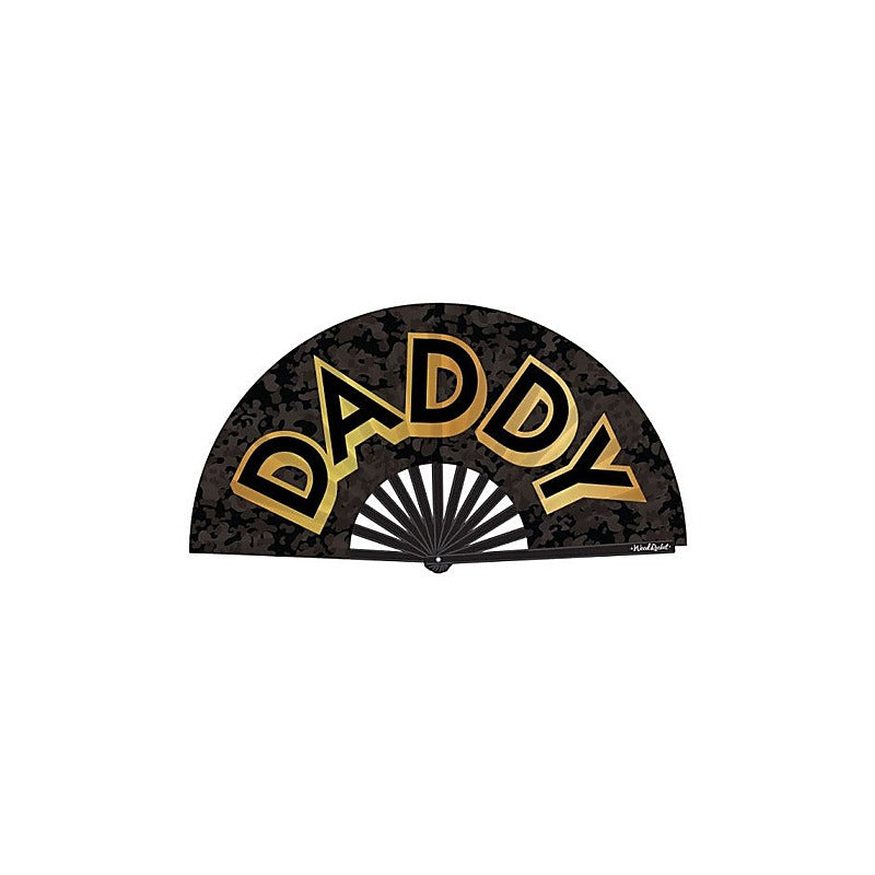 Daddy Large Sized Folding Hand Fan By Wood Rocket - Party Gifts and Novelties