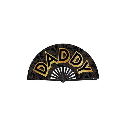 Daddy Large Sized Folding Hand Fan By Wood Rocket - Party Gifts and Novelties