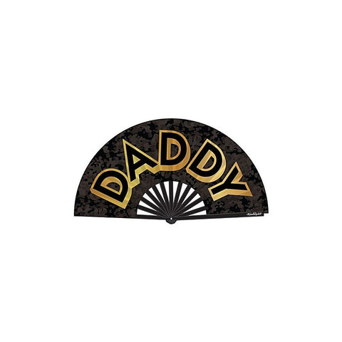 Daddy Large Sized Folding Hand Fan By Wood Rocket - Party Gifts and Novelties