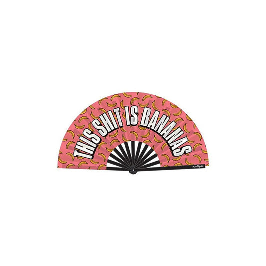 This Shit Is Bananas Folding Fan By Wood Rocket - Party Gifts and Novelties