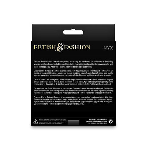 Luxurious BDSM Restraint - Fetish & Fashion Nyx Leash - Collars and Leads