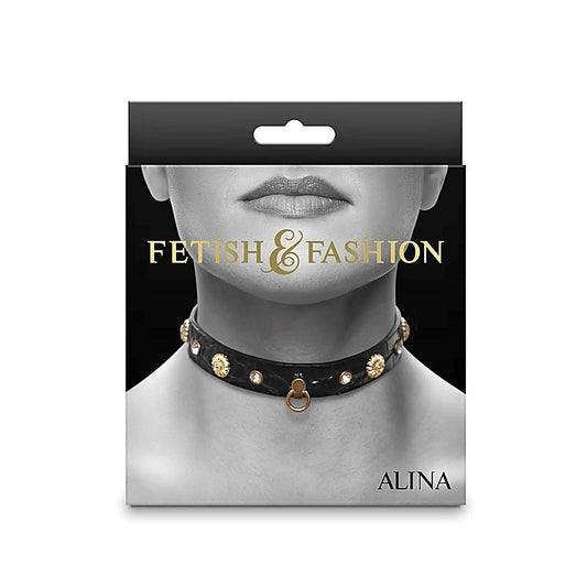 Fetish & Fashion Alina Submissive Collar - Elevate Your BDSM Experiences - Collars and Leads