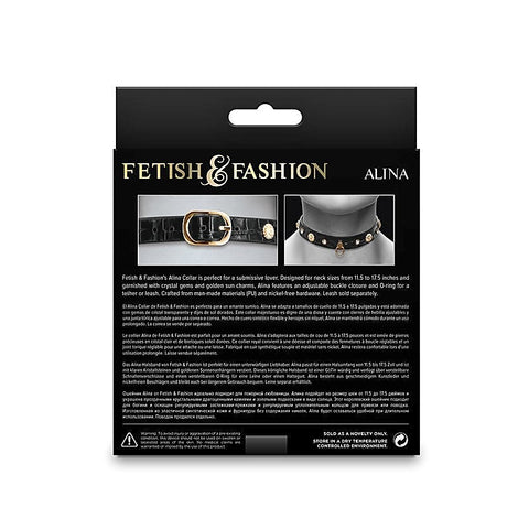 Fetish & Fashion Alina Submissive Collar - Elevate Your BDSM Experiences - Collars and Leads