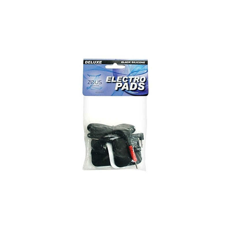Zeus Deluxe Black Electro Pads By Xr Brands - Electro Sex