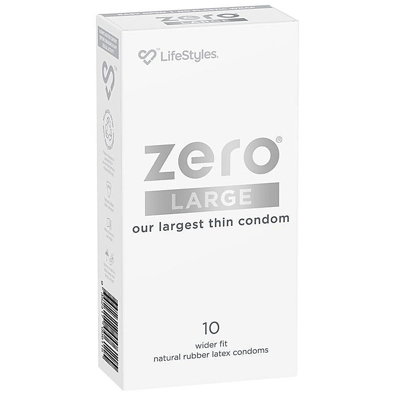Lifestyles Zero Large Comfort Fit Condoms By Ansell - Condoms