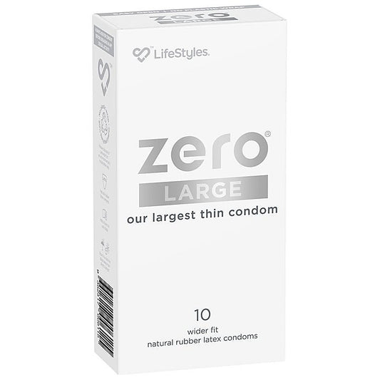 Lifestyles Zero Large Comfort Fit Condoms By Ansell - Condoms