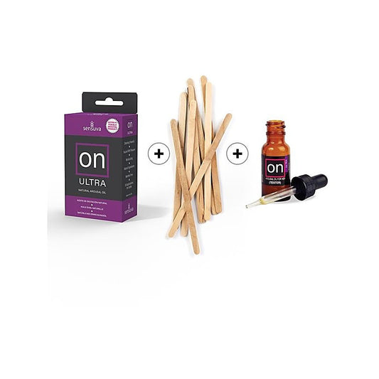 Sensuva On Ultra Arousal Massage Oil 5ml Medium Box 12 Piece Refill Kit