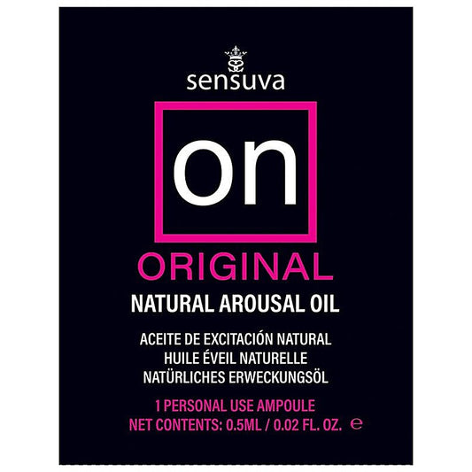 Sensuva On Original Arousal Adult Massage Oil Ampoule Packet