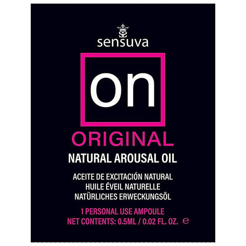 Original Arousal Oil Ampoule By Sensuva By Sensuva On - Massage Oils and Lubricants